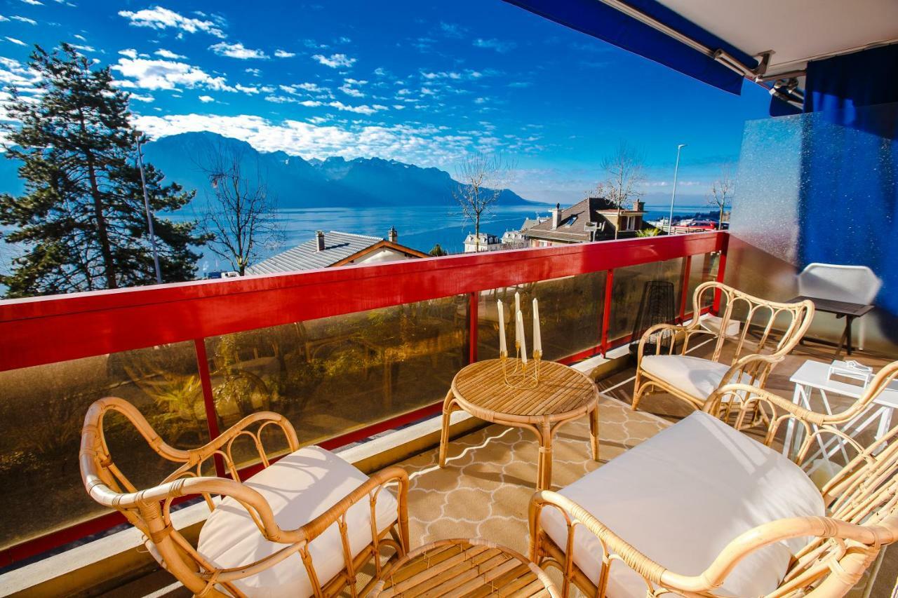 Terrace With Lake & Mountain View มงเทรอซ์ ภายนอก รูปภาพ